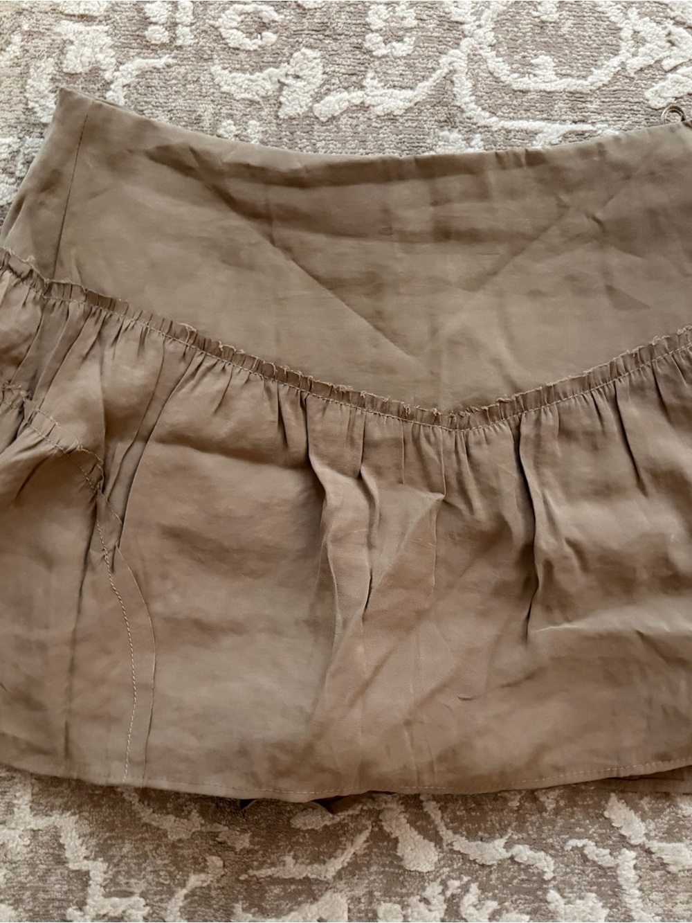 ZARA Beige Women's Mini Skort - Picture 2 of 4